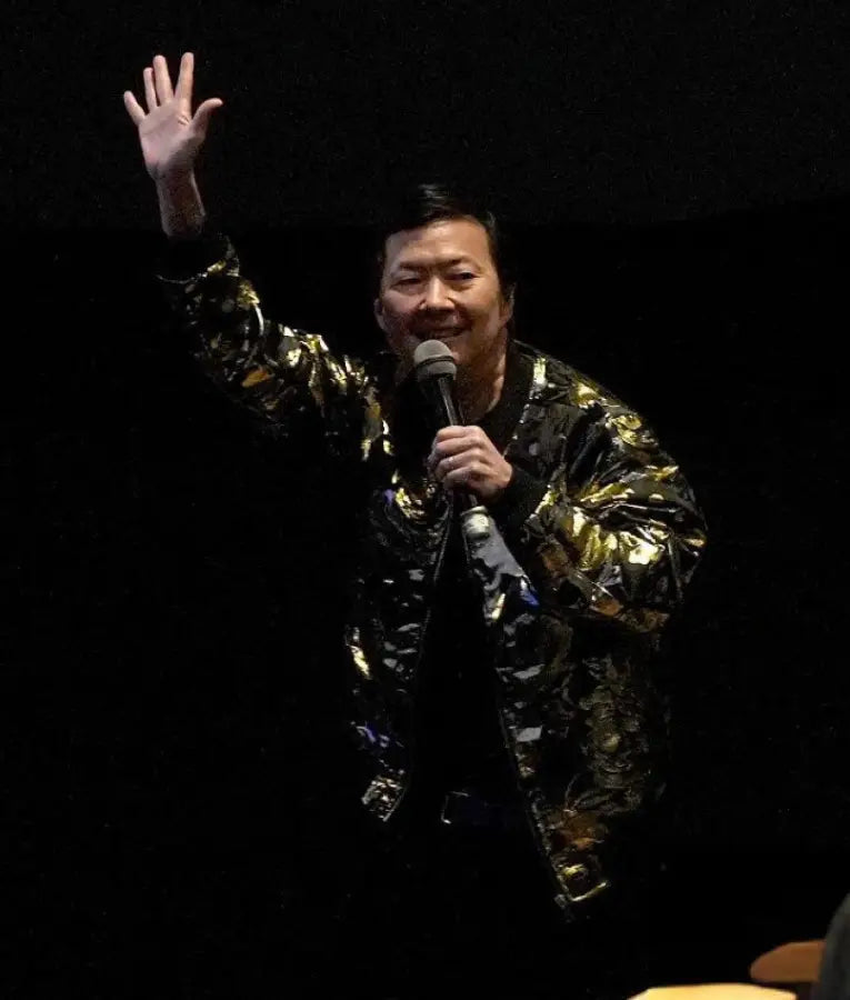 Ken Jeong KPop Demon Hunters Metallic Gold Jacket USA Jackets
