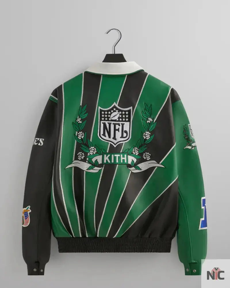 Kith & Jeff Hamilton for the NFL: Eagles Leather Varsity Jacket USA Jackets