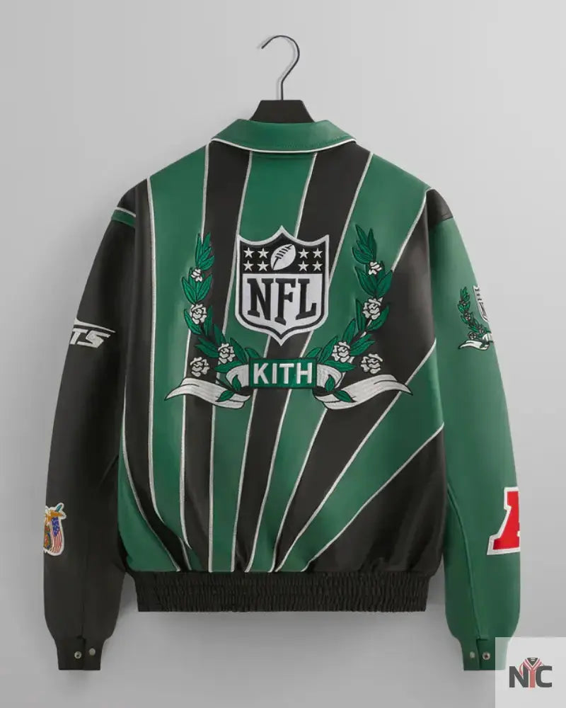 Kith & Jeff Hamilton for the NFL: Jets Leather Varsity Jacket USA Jackets