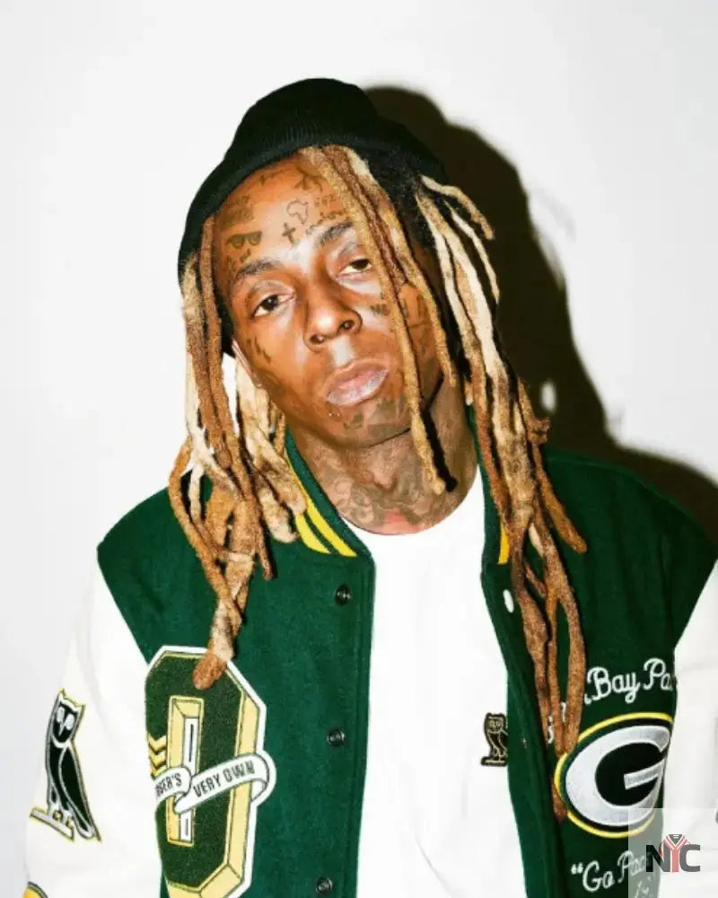 Lil Wayne for OVO x NFL Green Varsity Jacket USA Jackets