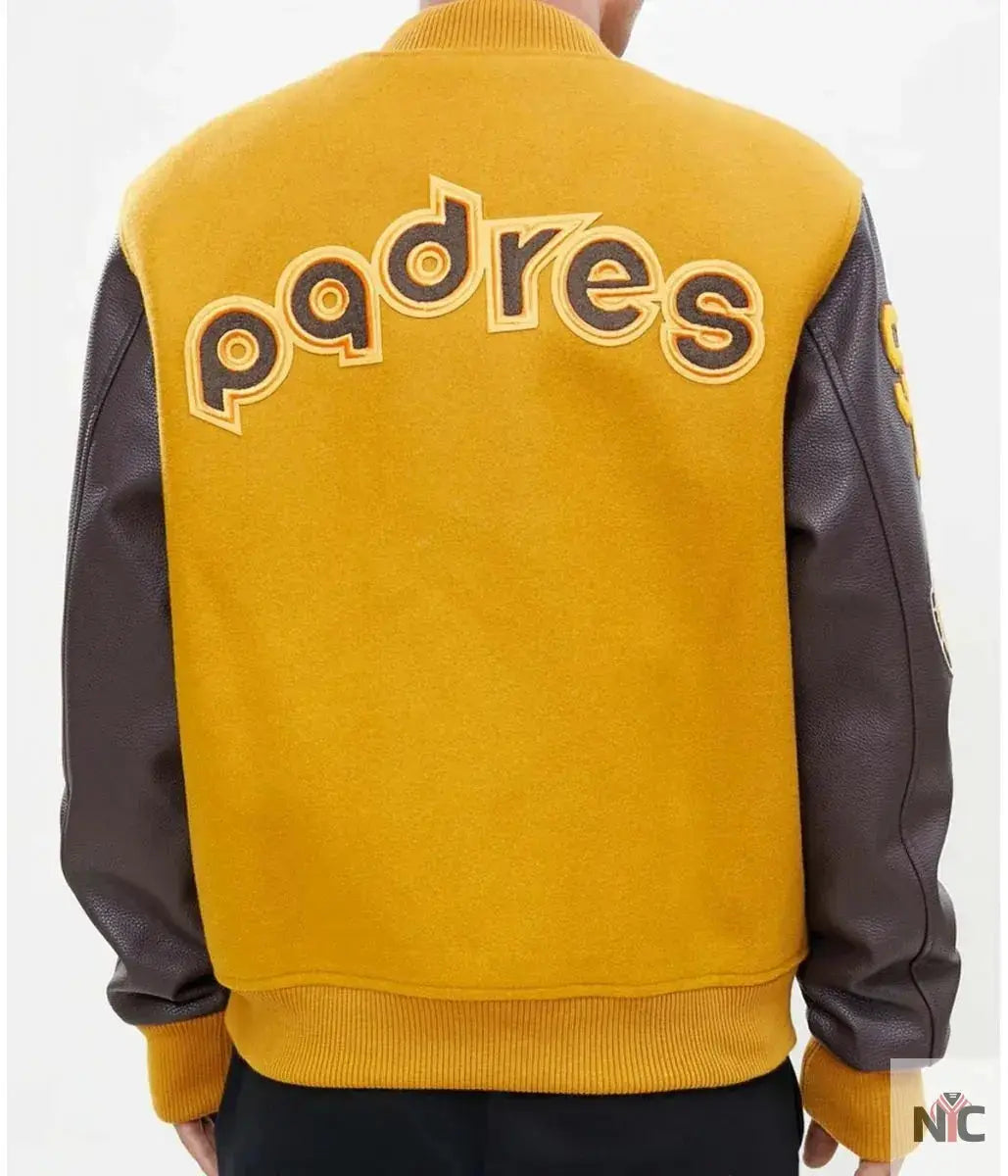 Logo San Diego Padres Full-Zip Varsity Jacket USA Jackets