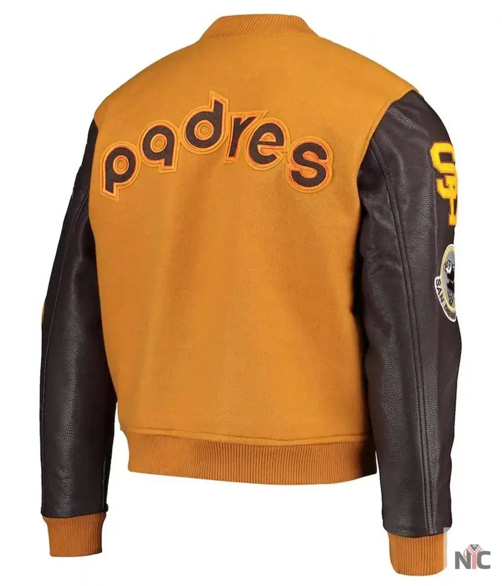 Logo San Diego Padres Full-Zip Varsity Jacket USA Jackets