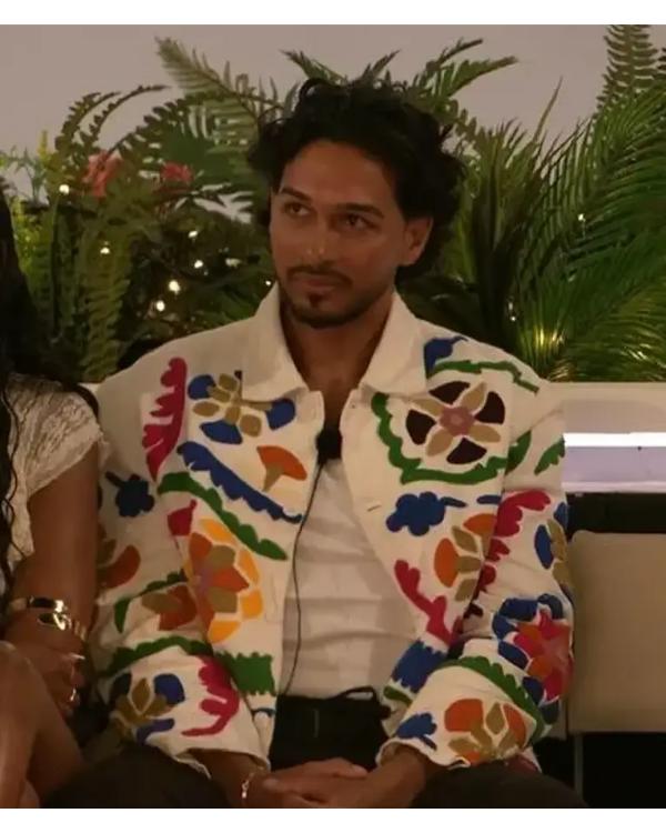 Love Island UK S11 Munveer Jabbal Printed Jacket USA Jackets