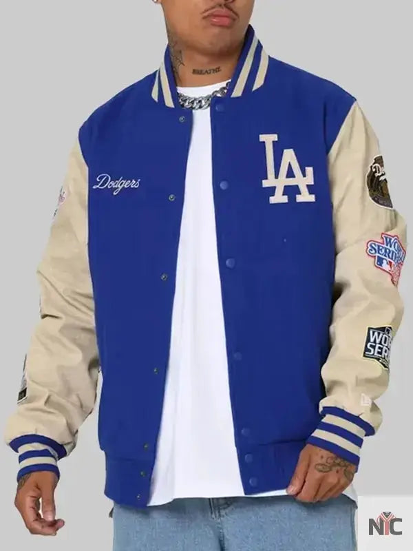 MLB Los Angeles Dodgers Varsity Bomber Jacket USA Jackets