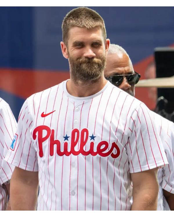 MLB Philadelphia Phillies Bryce Harper Striped Jersey USA Jackets