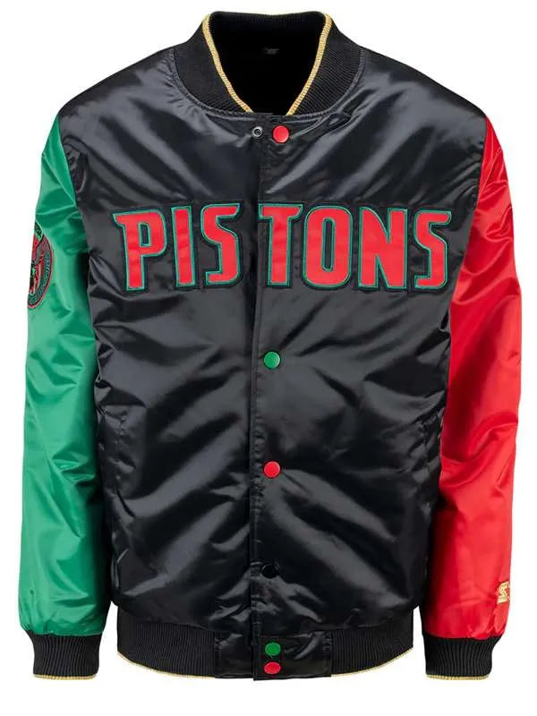 Men Detroit Pistons Varsity Jacket USA Jackets