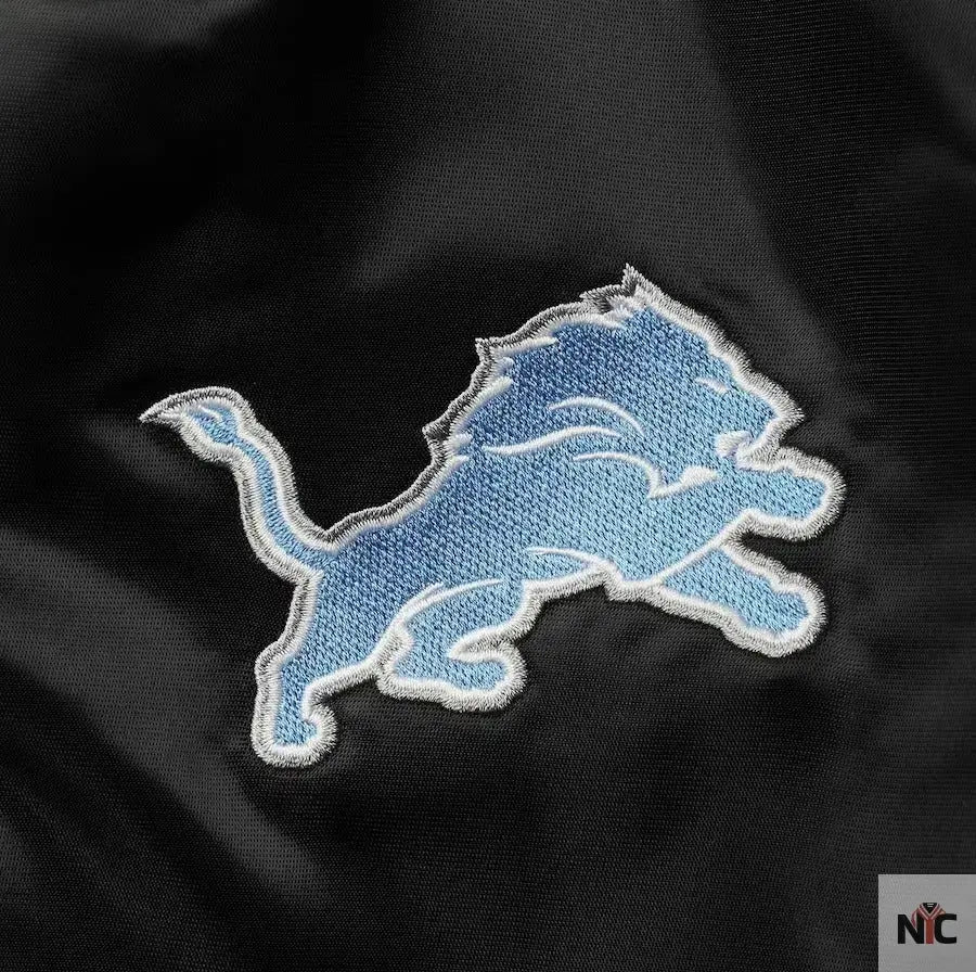 Men’s Starter Black Detroit Lions Locker Room Varsity Jacket USA Jackets