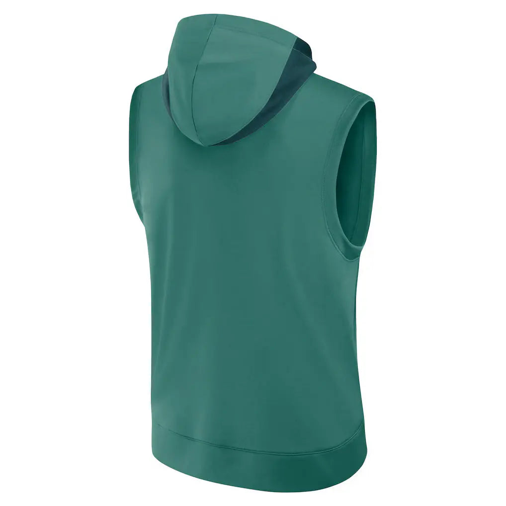 Men’s Boston Red Sox Nike Green 2025 Sleeveless Pullover Hoodie USA Jackets