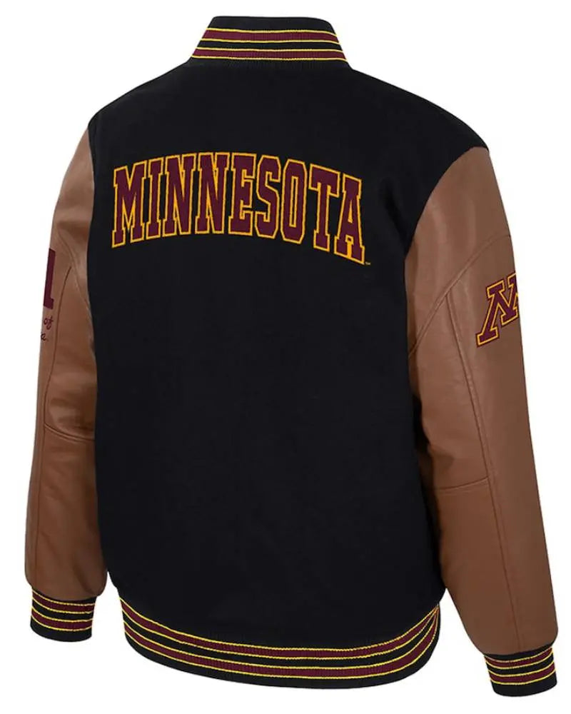 Men’s Letterman Full-Snap Varsity Jacket USA Jackets