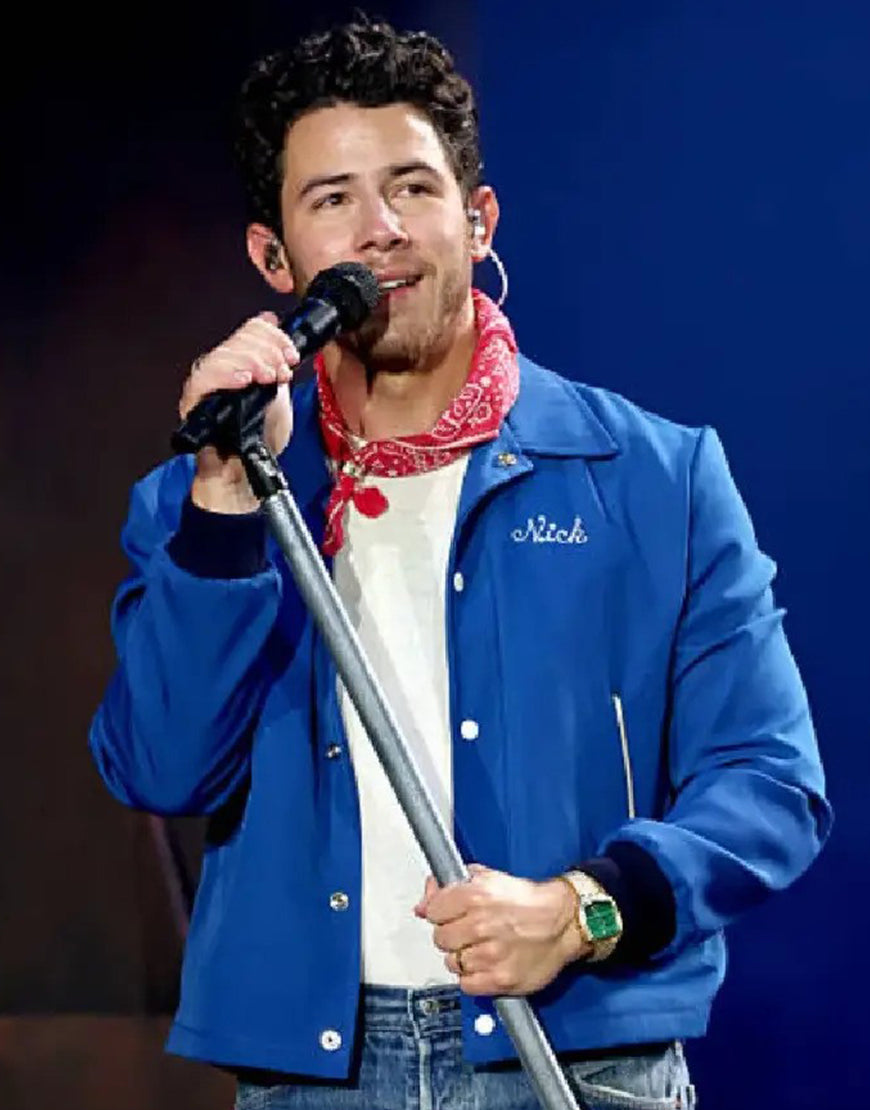 Nick Jonas JONAS20 Blue Jacket USA Jackets
