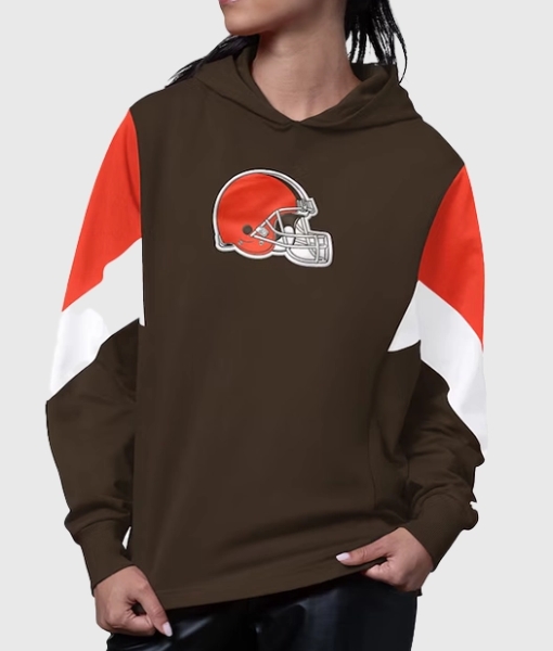 Cleveland Browns Starter Brown Scrimmage Hoodie USA Jackets