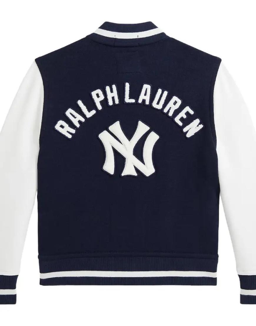 Preschool Yankees Polo Ralph Lauren Navy Fleece Jacket USA Jackets