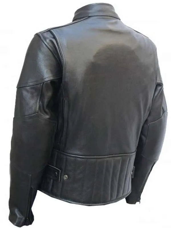 Men’s Motorcycle Riding Black Leather Jacket USA Jackets