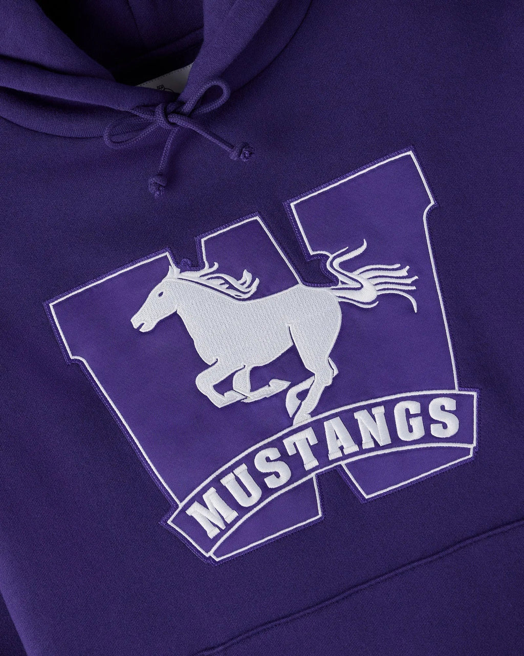 Unisex Campus Western Purple Fleece Hoodie USA Jackets