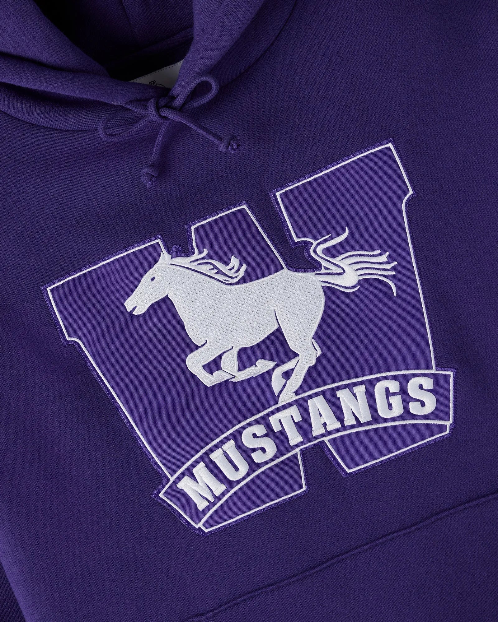 Unisex Campus Western Purple Fleece Hoodie USA Jackets