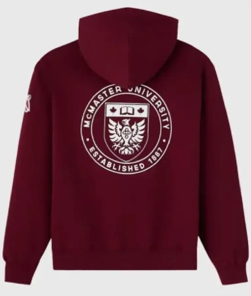 OVO McMaster University Burgundy Hoodie USA Jackets