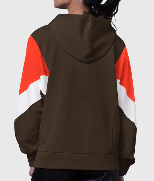 Cleveland Browns Starter Brown Scrimmage Hoodie USA Jackets