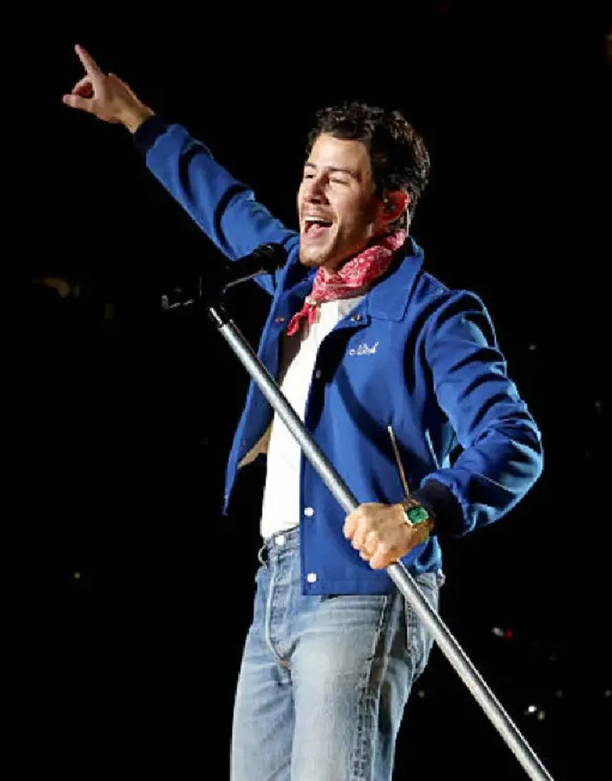 Nick Jonas JONAS20 Blue Jacket USA Jackets