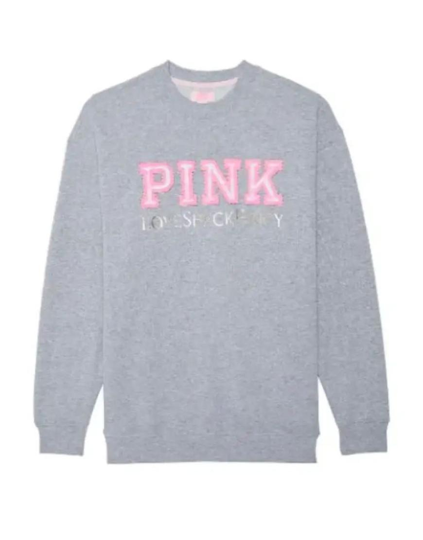 Pink x LoveShackFancy Crew Sweatshirt USA Jackets
