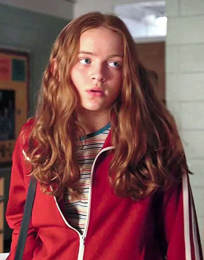 Stranger Things S04 Sadie Sink Red Track Jacket USA Jackets
