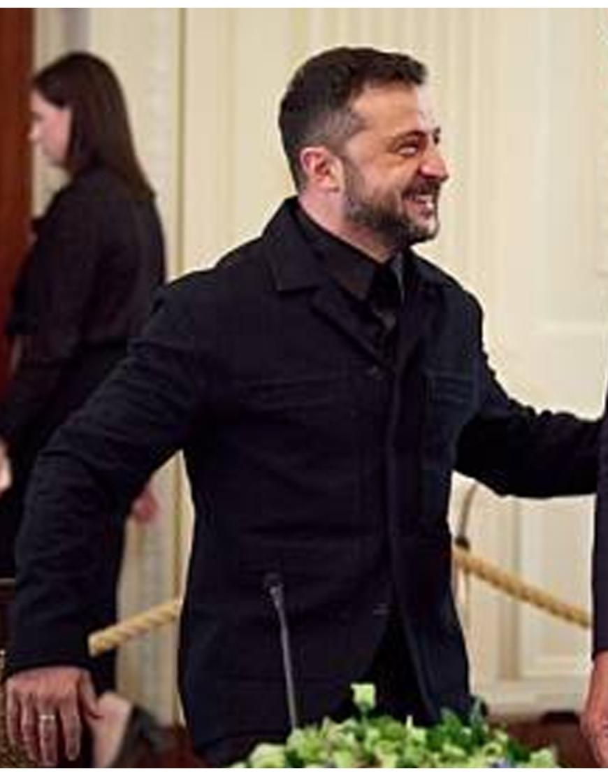Volodymyr Zelenskyy Black Blazer Jacket USA Jackets