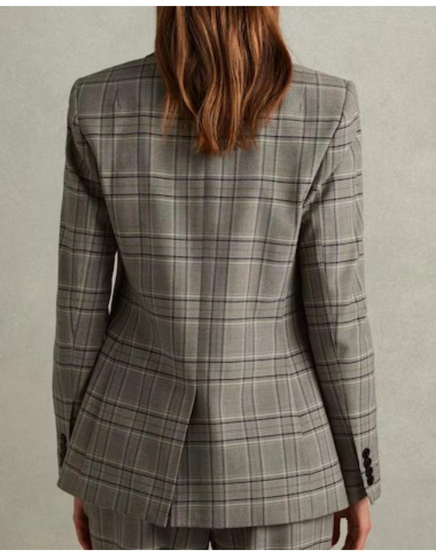 Leanne 2025 Kristen Johnston Plaid Blazer USA Jackets