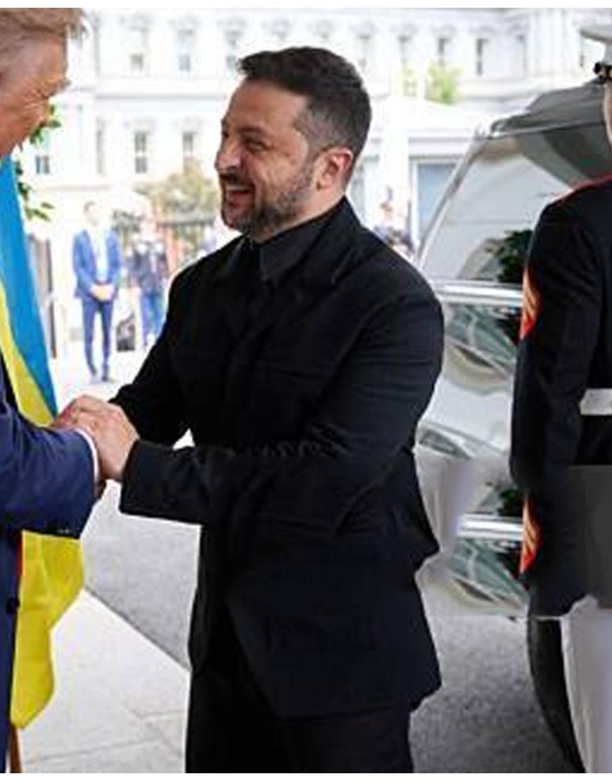 Volodymyr Zelenskyy Black Blazer Jacket USA Jackets