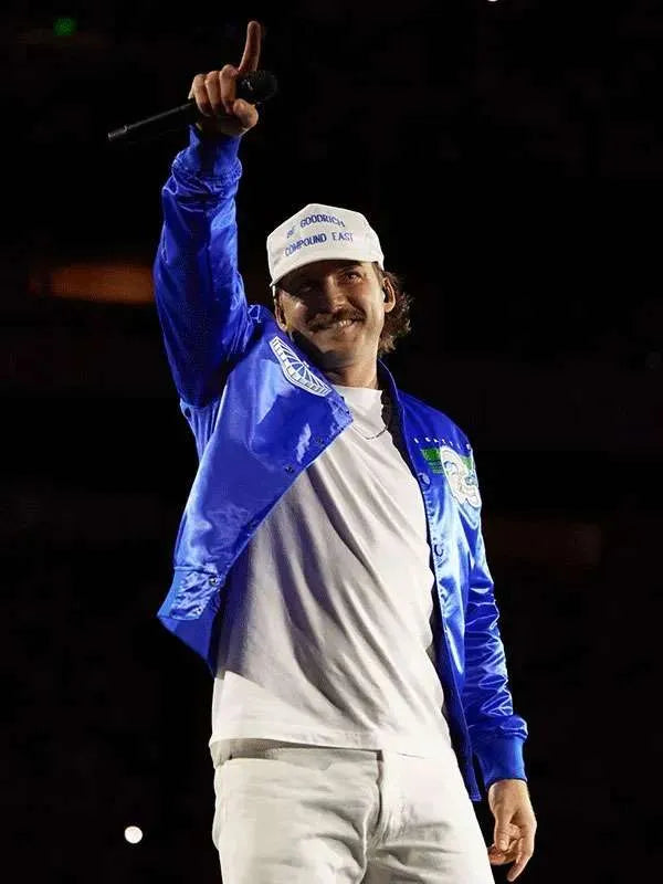 Morgan Wallen Blue Bomber Jacket USA Jackets
