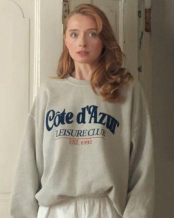 My Oxford Year 2025 Poppy Gilbert Crewneck Sweatshirt USA Jackets