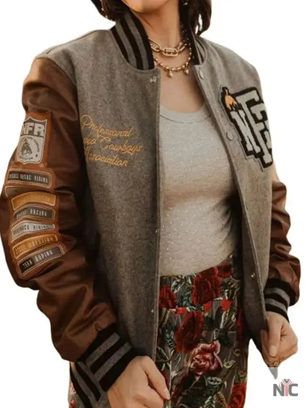 NFR Rodeo Las Vegas 2024 Varsity Bomber Jacket USA Jackets