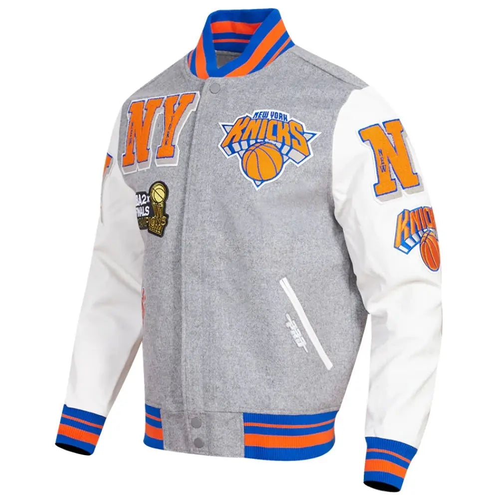 New York Knicks Mashup Varsity Jacket USA Jackets