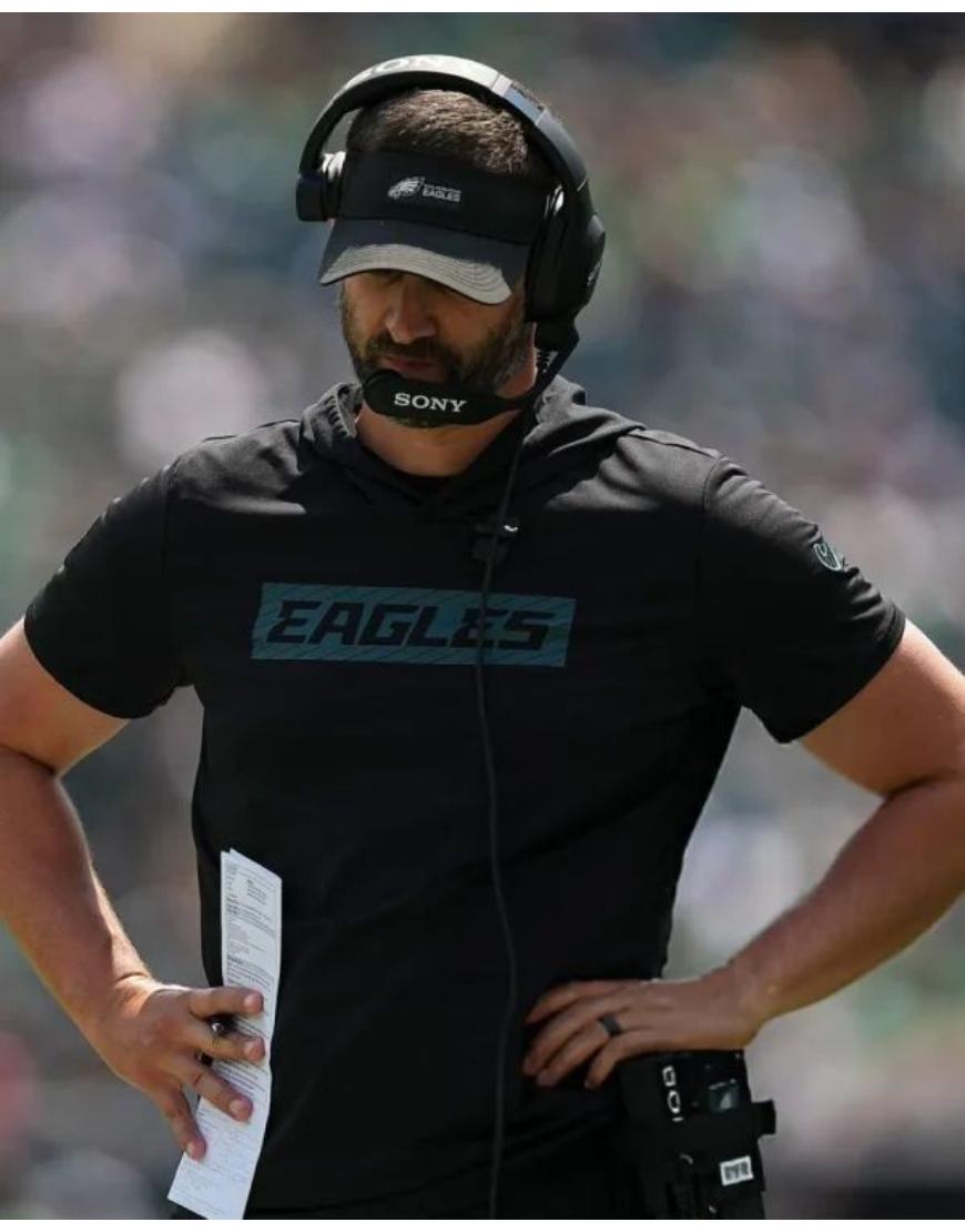 Nick Sirianni NFL Preseason 2025 Eagles Hoodie USA Jackets