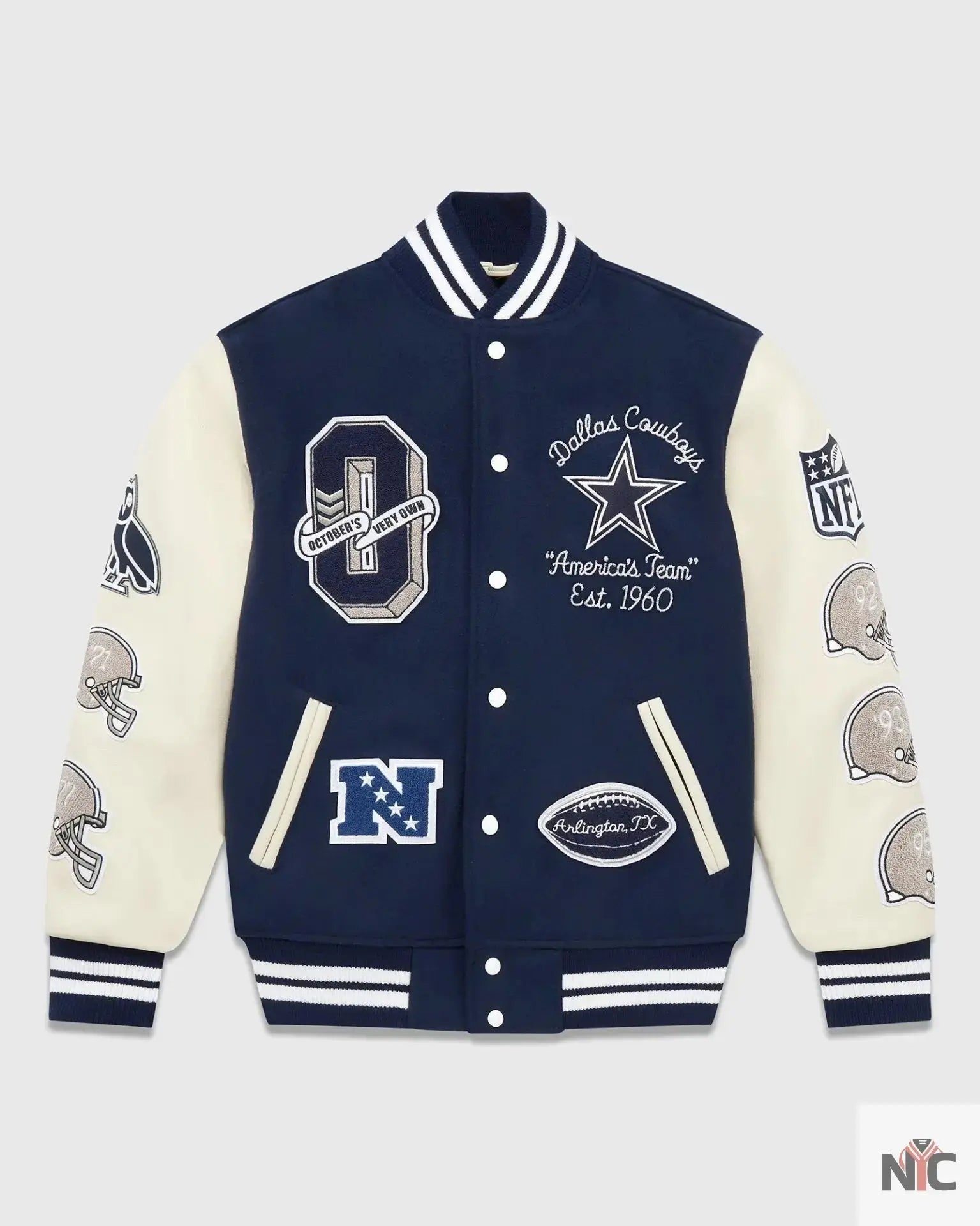 OVO X NFL Dallas Cowboys Varsity Jacket USA Jackets
