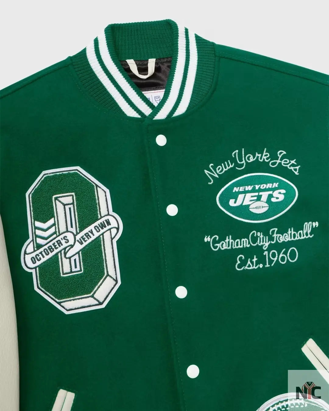 OVO x NFL New York Jets Varsity Jacket USA Jackets