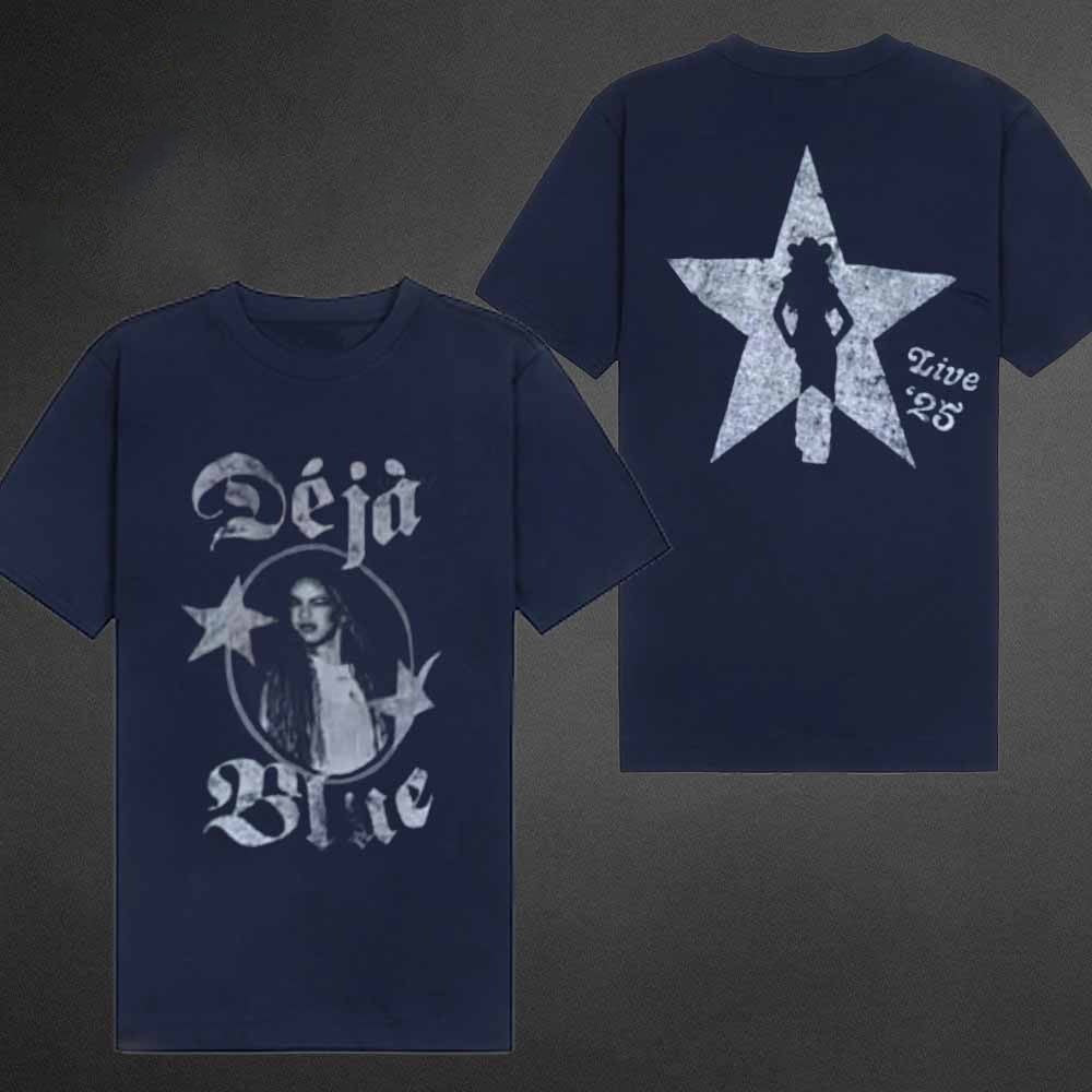 Beyoncé Tour 2025 Deja Blue T-Shirt USA Jackets