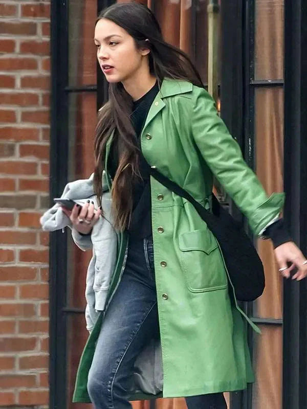 Olivia Rodrigo Green Trench Coat USA Jackets