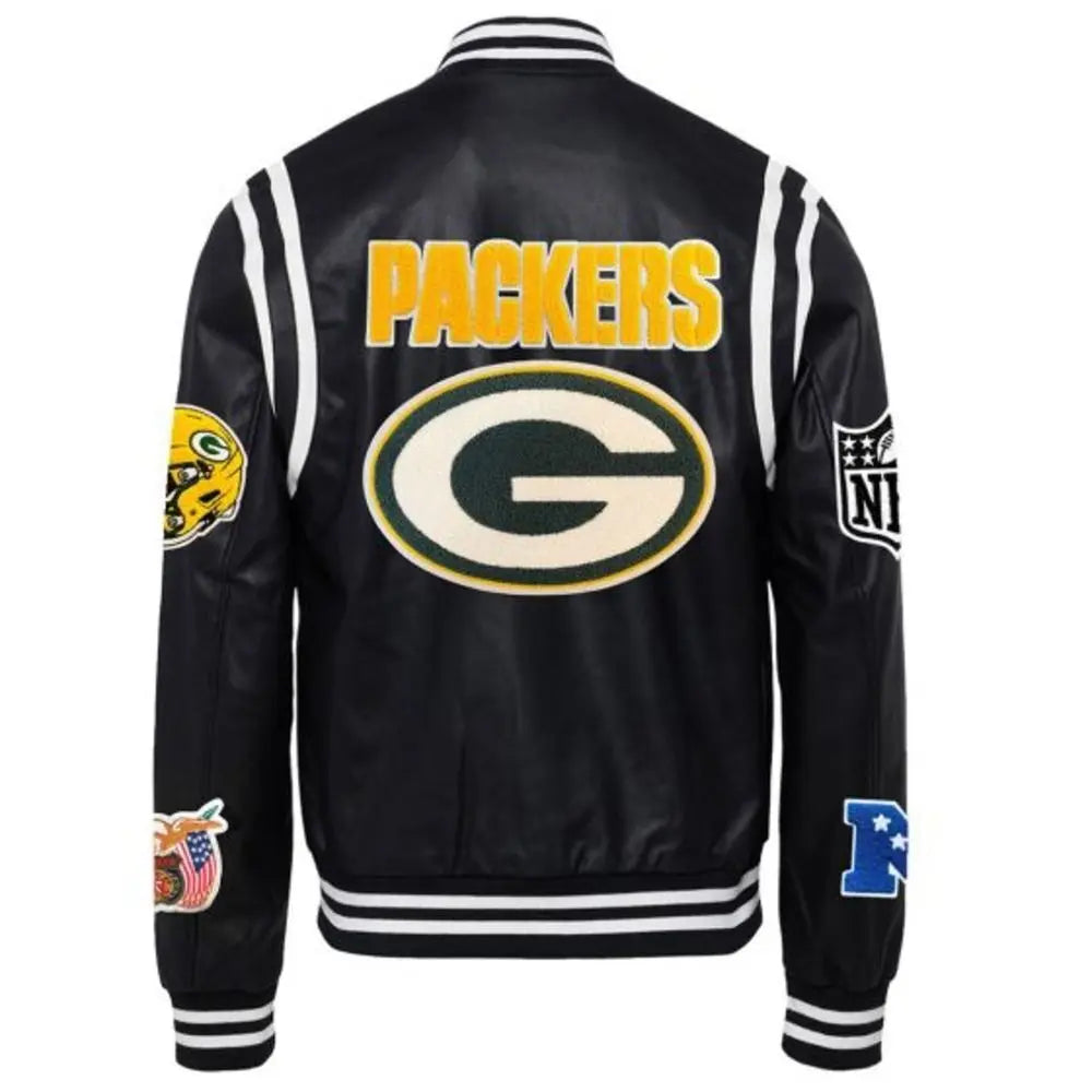 Packers Vegan Leather Varsity Jacket USA Jackets