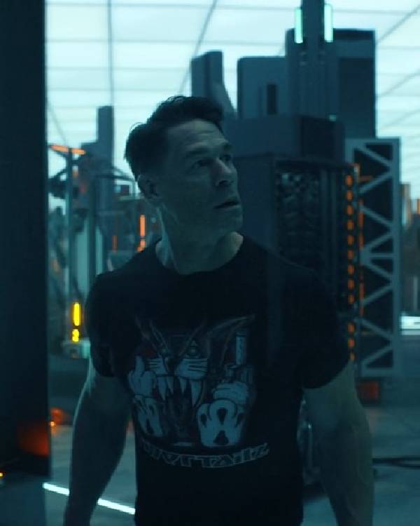 Peacemaker John Cena Black T-Shirt USA Jackets
