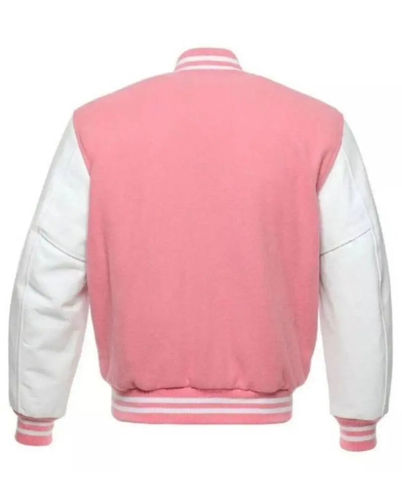 Pink Varsity Jacket USA Jackets