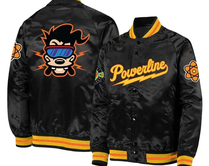 Powerline Black Varsity Jacket USA Jackets