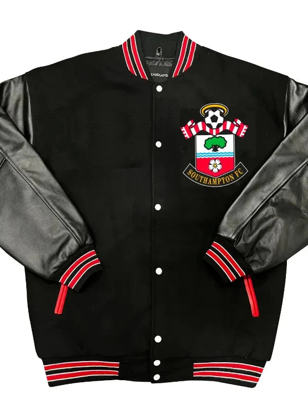 Premier League Southampton F.C. Leather Varsity Jacket USA Jackets