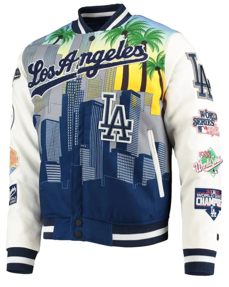 Pro Standard White Los Angeles Dodgers Varsity Jacket USA Jackets