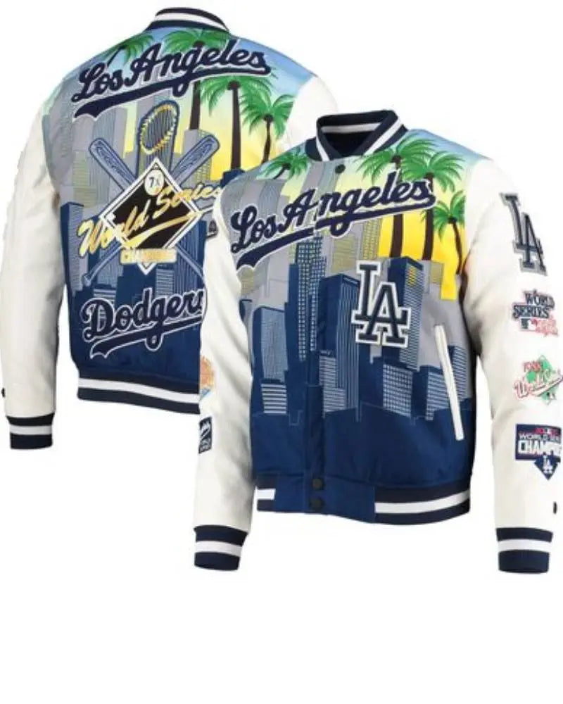 Pro Standard White Los Angeles Dodgers Varsity Jacket USA Jackets