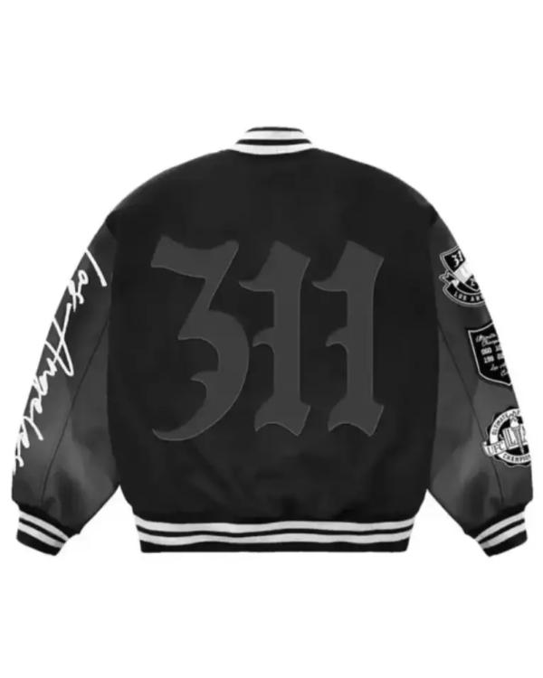 UFC 311 Los Angeles 2025 Black Varsity Jacket USA Jackets