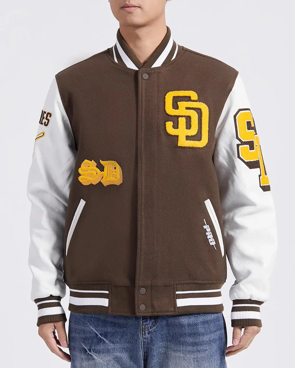 San Diego Padres Old English Varsity Jacket USA Jackets