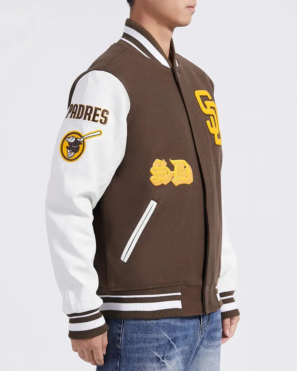 San Diego Padres Old English Varsity Jacket USA Jackets