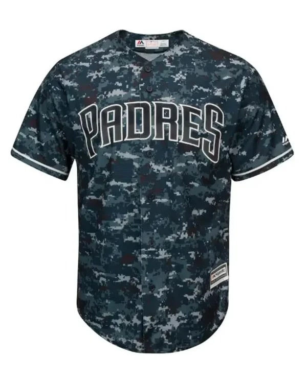 San Diego Padres Majestic Camo Cool Base Jersey USA Jackets
