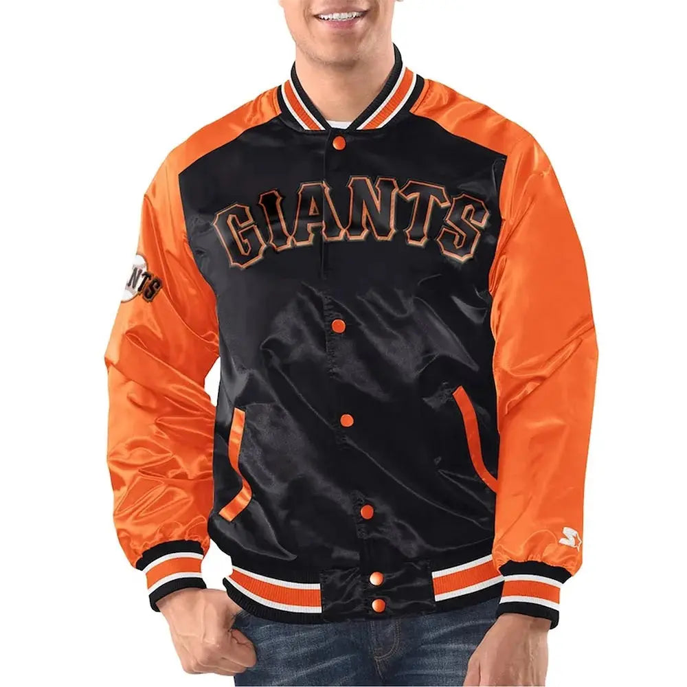 San Francisco Giants Renegade Varsity Satin Jacket USA Jackets