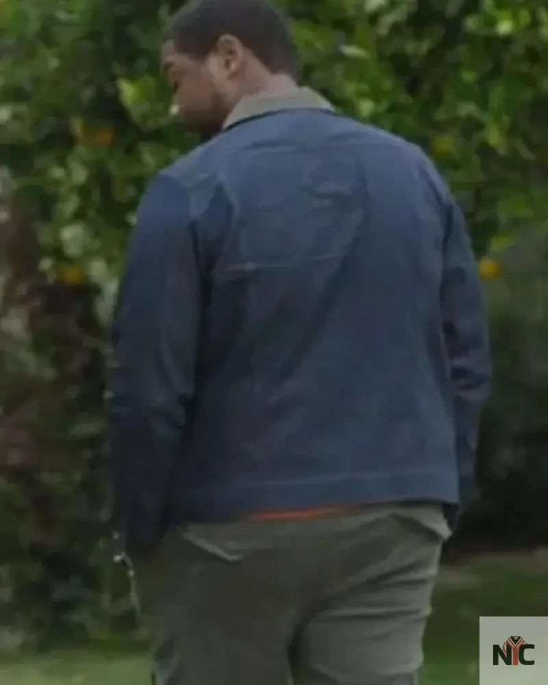 Sean Shrinking Blue Cotton Jacket USA Jackets