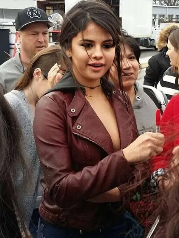 Selena Gomez The Fundamentals of Caring Maroon Jacket USA Jackets